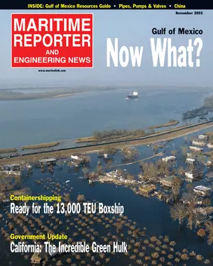 Maritime Reporter cover, November 2005