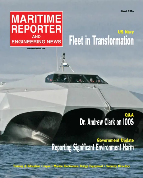 Cover of Maritime Reporter, March 2006