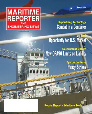 Maritime Reporter cover, August 2006