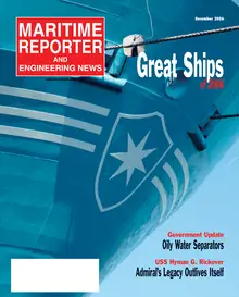 Maritime Reporter cover, December 2, 2006