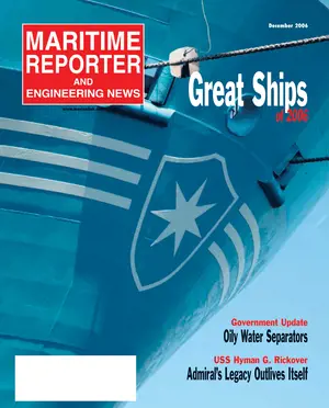 Maritime Reporter cover, December 2, 2006
