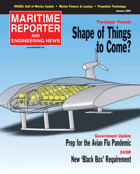 Cover of Maritime Reporter, January 2010