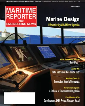 Maritime Reporter cover, February 2, 2010