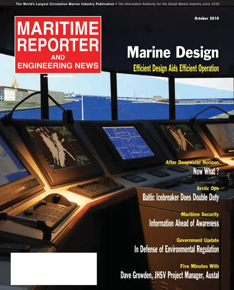 Cover of Maritime Reporter, February 2, 2010