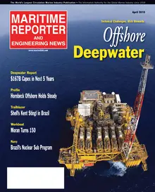 Maritime Reporter cover, April 2, 2010