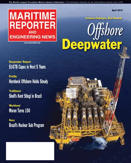 Cover of Maritime Reporter, April 2, 2010