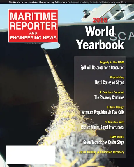 Cover of Maritime Reporter, June 2, 2010