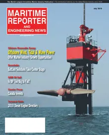 Maritime Reporter cover, July 2010