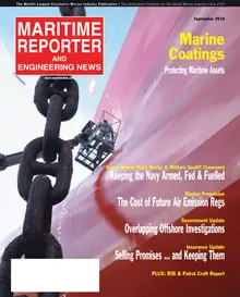 Maritime Reporter cover, September 2010
