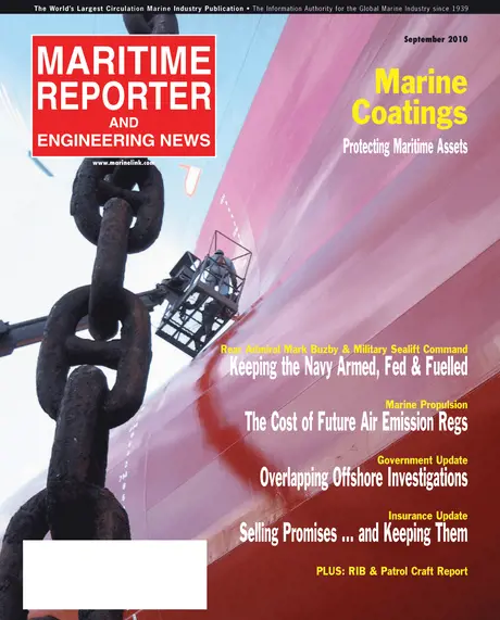 Cover of Maritime Reporter, September 2010