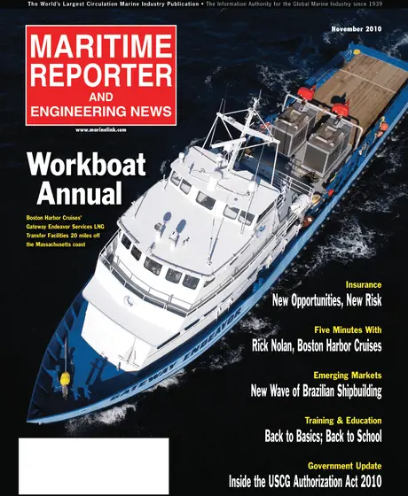 Cover of Maritime Reporter, November 2010