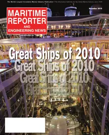 Maritime Reporter cover, December 2010