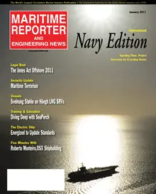 Maritime Reporter cover, January 2011