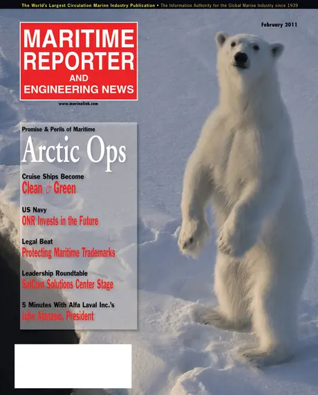Cover of Maritime Reporter, February 2011