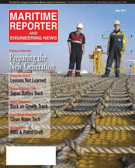 Cover of Maritime Reporter, May 2011
