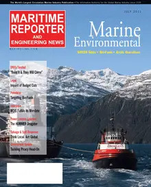 Maritime Reporter cover, July 2011