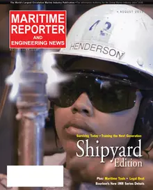 Maritime Reporter cover, August 2011