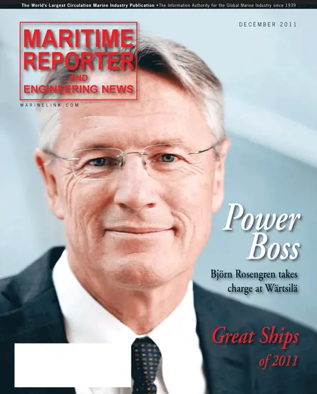 Cover of Maritime Reporter, December 2011