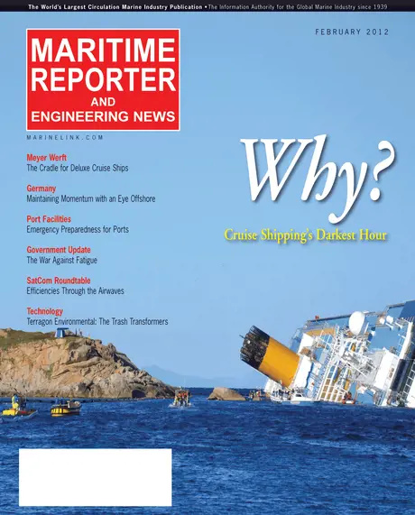 Cover of Maritime Reporter, February 2012