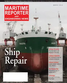 Maritime Reporter cover, March 2012
