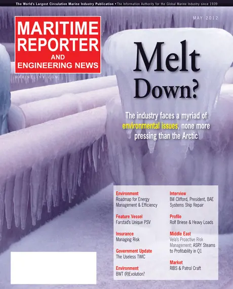 Cover of Maritime Reporter, May 2012