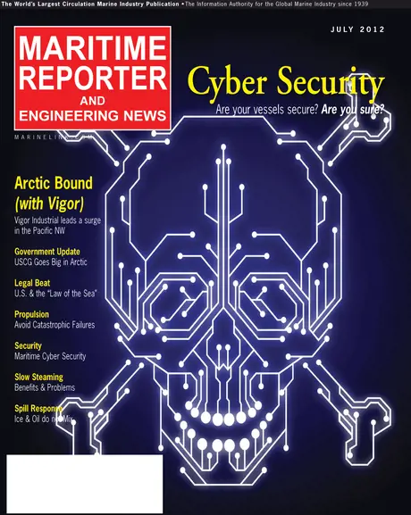 Cover of Maritime Reporter, July 2012