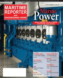 Maritime Reporter cover, September 2012