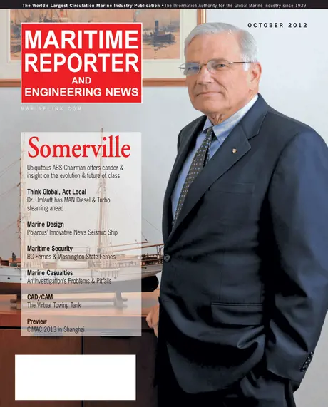 Cover of Maritime Reporter, October 2012
