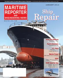 Maritime Reporter cover, January 2013