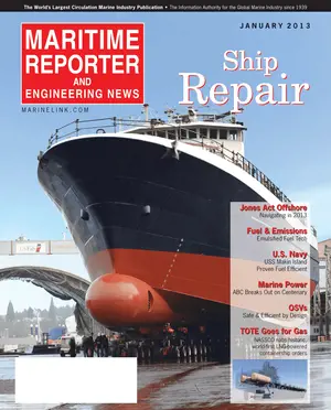 Maritime Reporter cover, January 2013