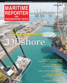 Maritime Reporter cover, April 2013
