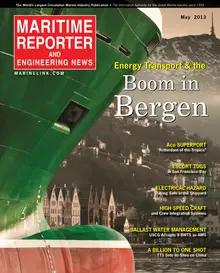 Maritime Reporter cover, May 2013