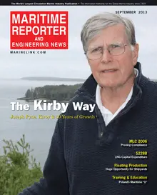 Maritime Reporter cover, September 2013