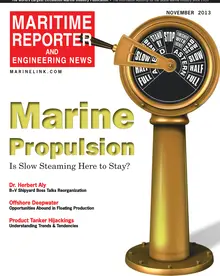 Maritime Reporter cover, November 2013