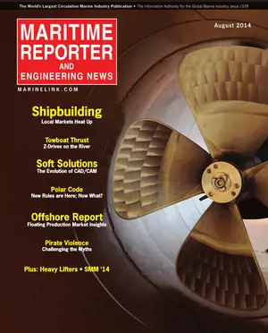 Maritime Reporter cover, August 2014