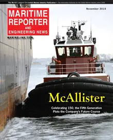 Maritime Reporter cover, November 2014
