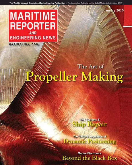 Cover of Maritime Reporter, January 2015