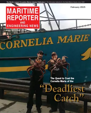 Maritime Reporter cover, February 2015