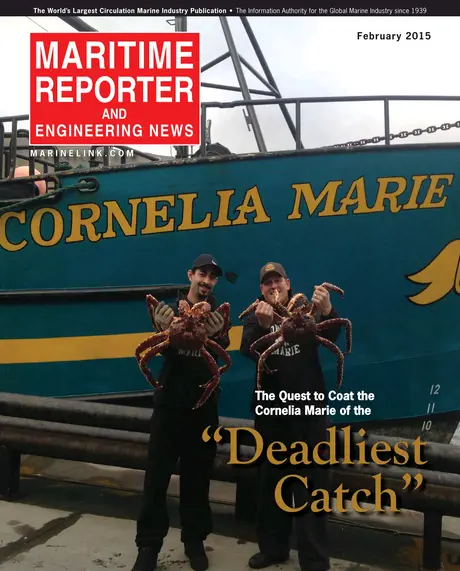 Cover of Maritime Reporter, February 2015