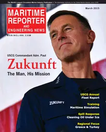 Maritime Reporter cover, March 2015