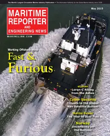 Maritime Reporter cover, May 2015