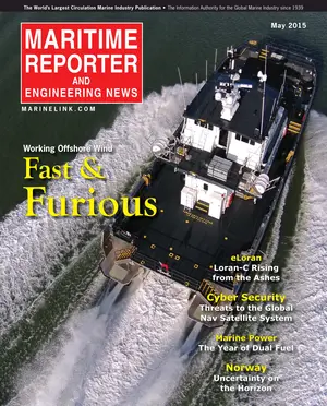 Maritime Reporter cover, May 2015
