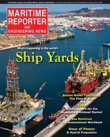 Maritime Reporter cover, August 2015