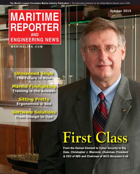 Cover of Maritime Reporter, October 2015