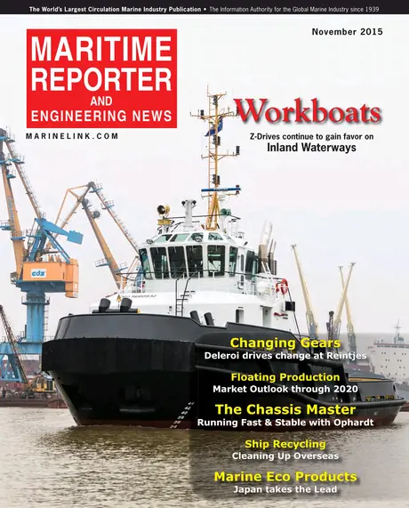 Cover of Maritime Reporter, November 2015