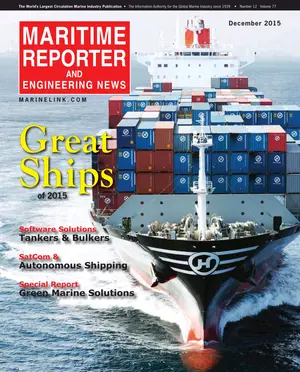 Maritime Reporter cover, December 2015
