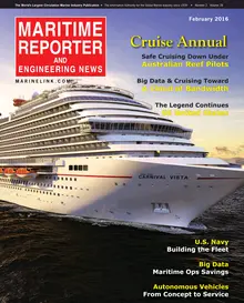 Maritime Reporter cover, February 2016