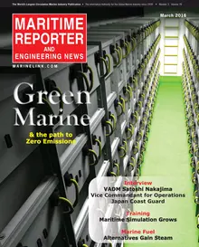 Maritime Reporter cover, March 2016