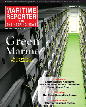 Maritime Reporter cover, March 2016