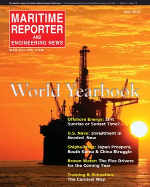 Maritime Reporter cover, June 2016